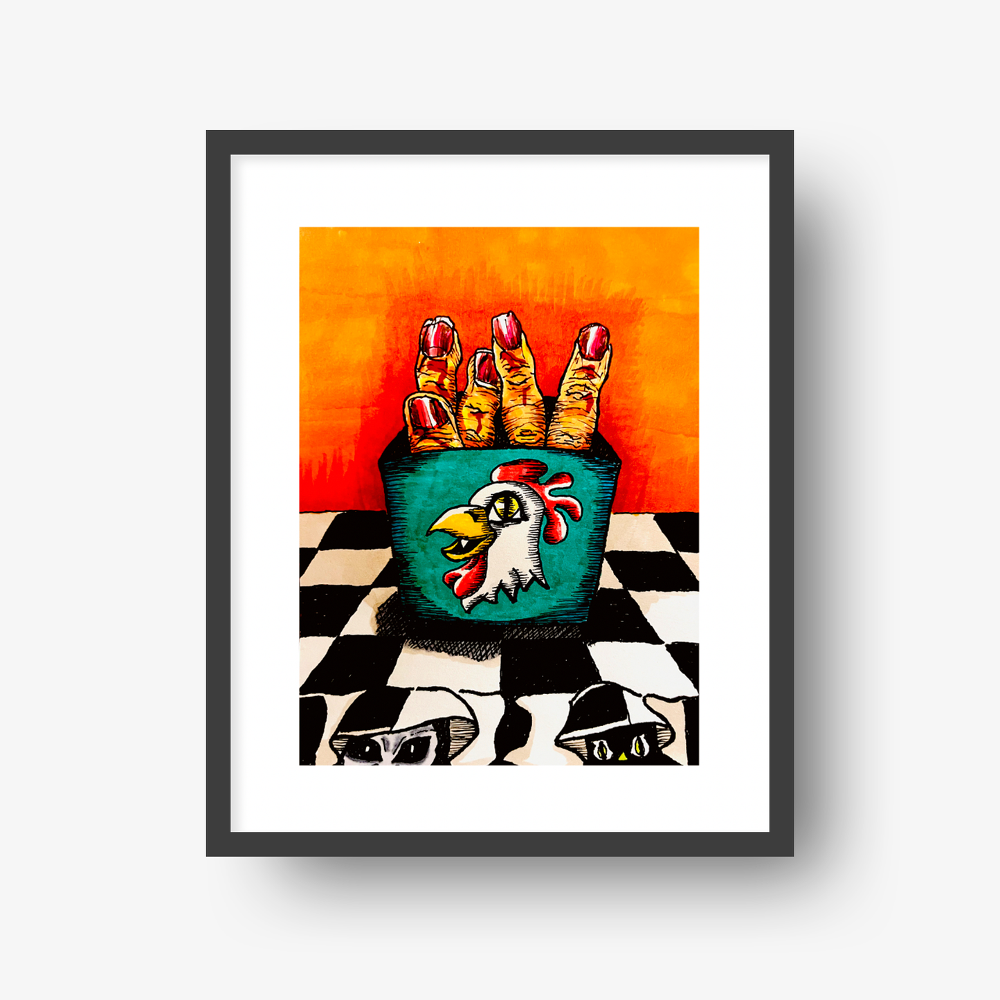 Unlucky Fried Chicken - 8x10" Print