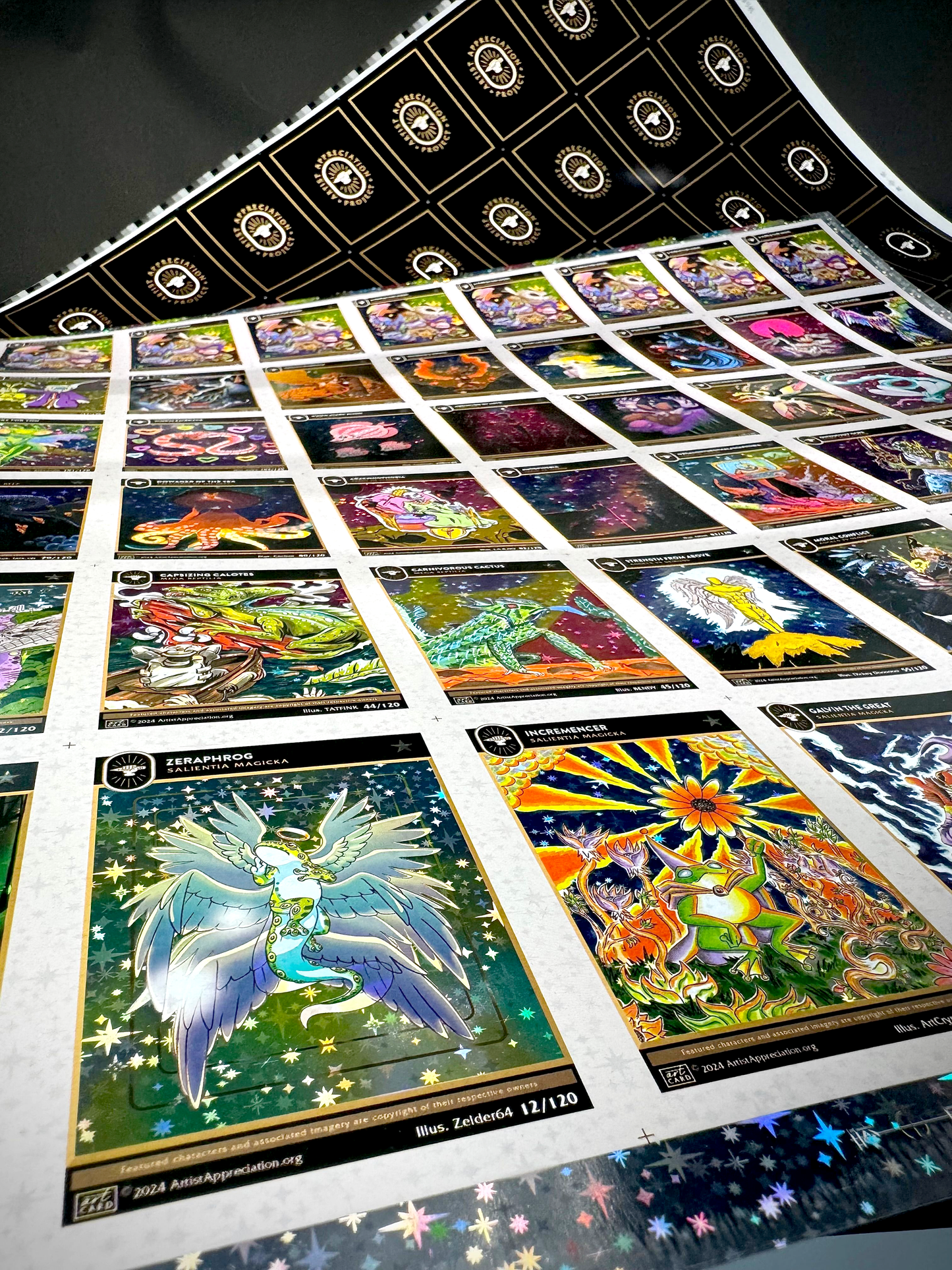 Holo Uncut Sheet