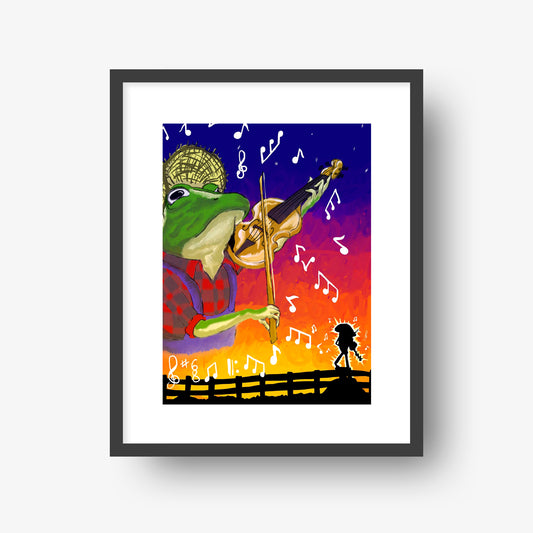 Johnny Fiddlecroak - 8x10" Print