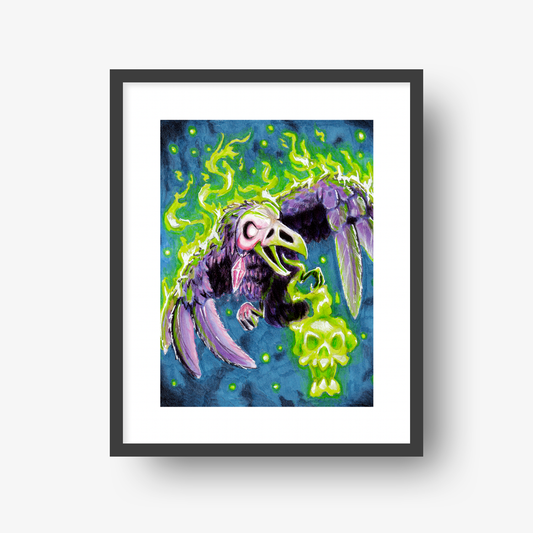 Necrotic Squawk- 8x10" Print