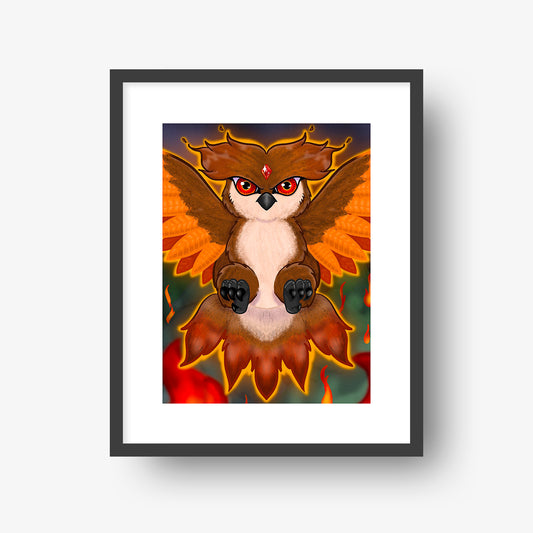 Talons Ablaze - 8x10" Print