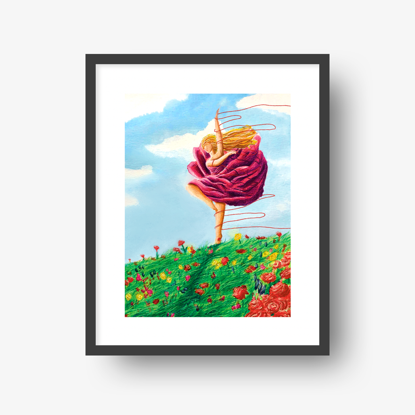 Y'a Le Printemps Qui Chante - 8x10" Print